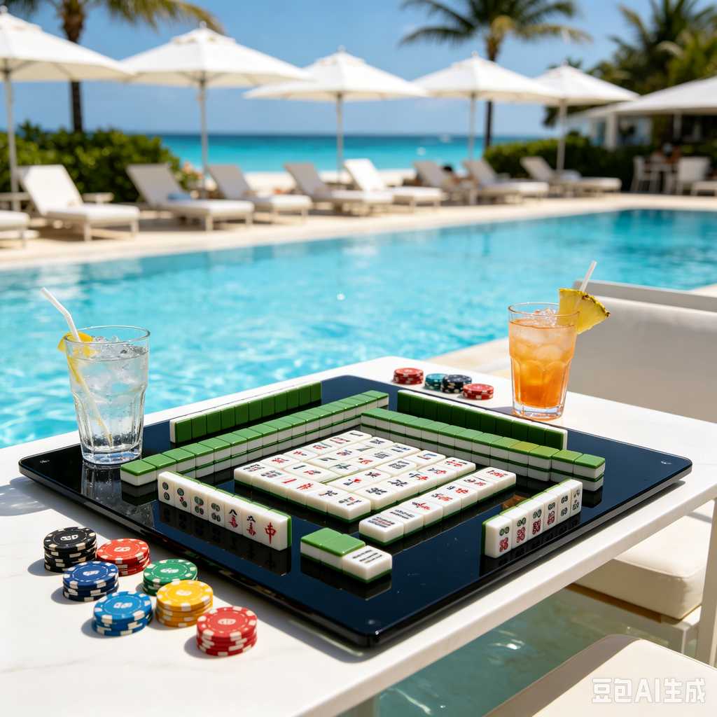 retro text mahjong tiles